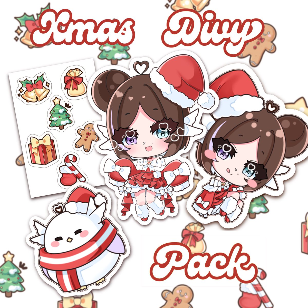 Divy_Shop_'s tweet photo. Xmas Divy Sticker Pack! https://t.co/aLWplTGgbx