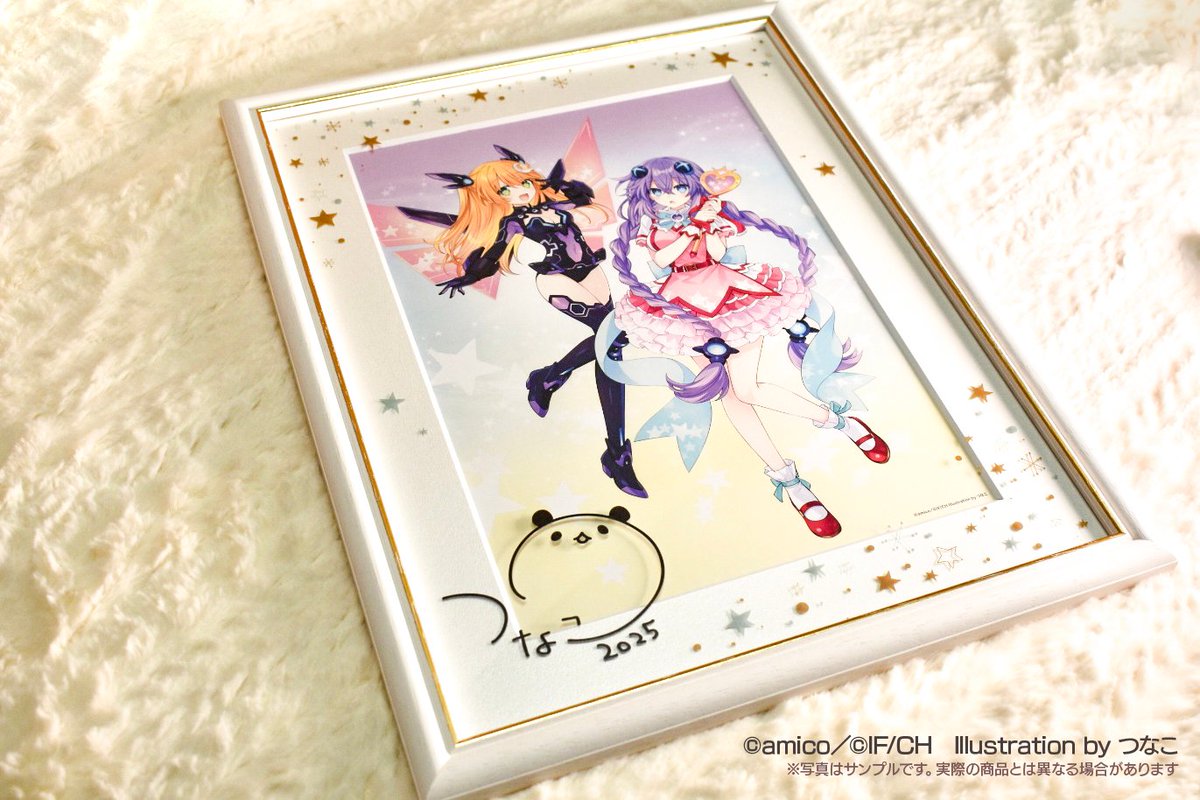 ⭐激レア⭐ カバネリ キャラファイングラフ A4額装 あみあみ25周年×ネプテューヌ15周年 ダブル周年コラボレーション