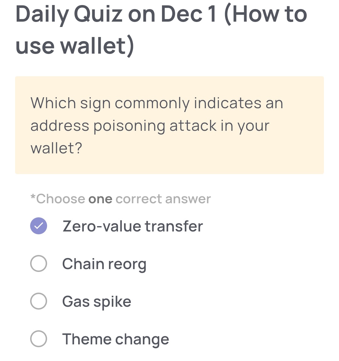 💥 Xenea Wallet Daily Quiz 💥
🗓️ Dec 1, 2025
✅ Correct Answer: (A)
💎 Reward: 100 Gems 🎉

Keep your streak alive &amp; earn more with every quiz! 💫

📢 Daily Check-In | 🔔 Stay Active | 💰 Win with $Xenea

#XeneaWallet #CryptoQuiz 

💸 Make $8–$10 daily👇 rsena.vip/pages/login/re…