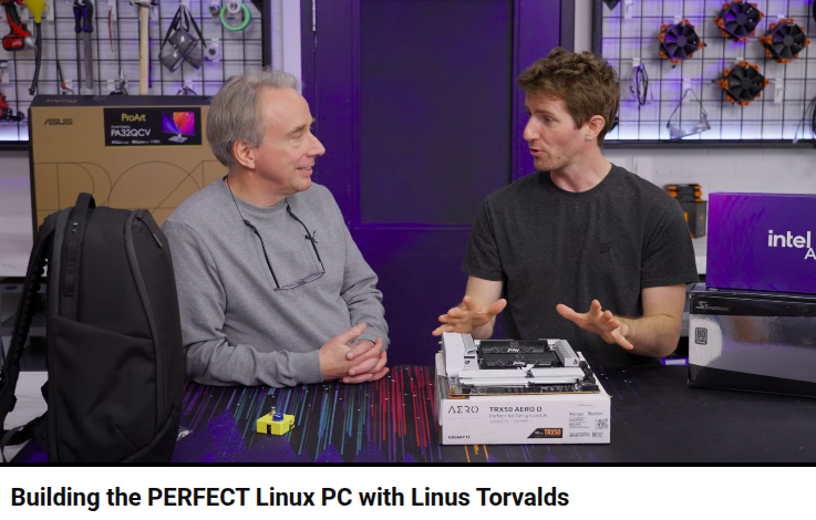 nixcraft's tweet image. Oh my! Building the PERFECT Linux PC with Linus Torvalds.