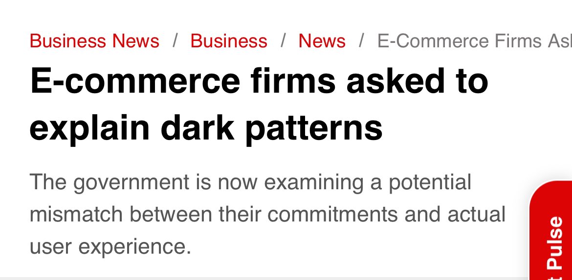 sachintaparia's tweet image. Pleased to note that the Government has issued notices post @LocalCircles escalation that 21 of the 26 platforms that submitted #darkpattern self-declarations still have dark patterns. #Blinkit #BigBasket #Swiggy #Zomato #Ajio #Flipkart #Cleartrip #Ixigo #MakemyTrip and many…