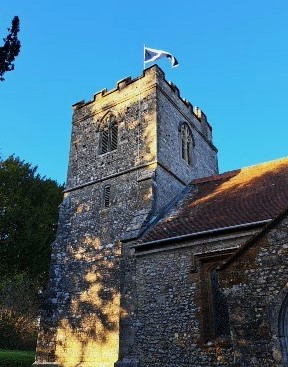 Although Advent Sunday took precedence this year, we flew the Saltire from the tower of St Andrew's Church and gave thanks for 900 years of witness. The Benefice Eucharist was followed by a Bring-and-Share Lunch, and it was a very convivial time, too. #StAndrew #Advent  #Dorset
