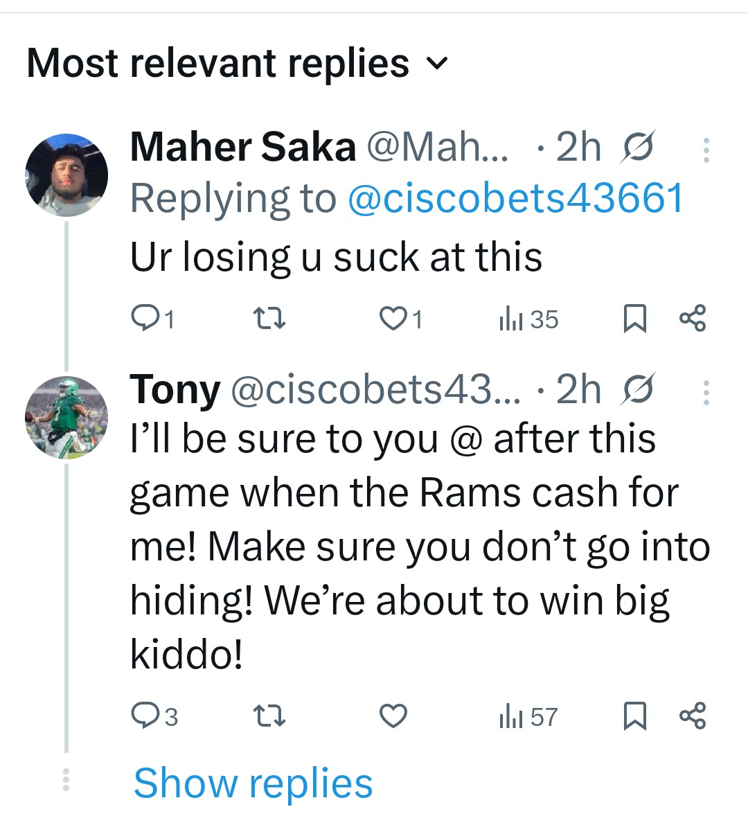 12LegionsAndSum's tweet photo. @ciscobets43661 Well.... We have beef winner @Maher73854108 https://t.co/E7U3thIale
