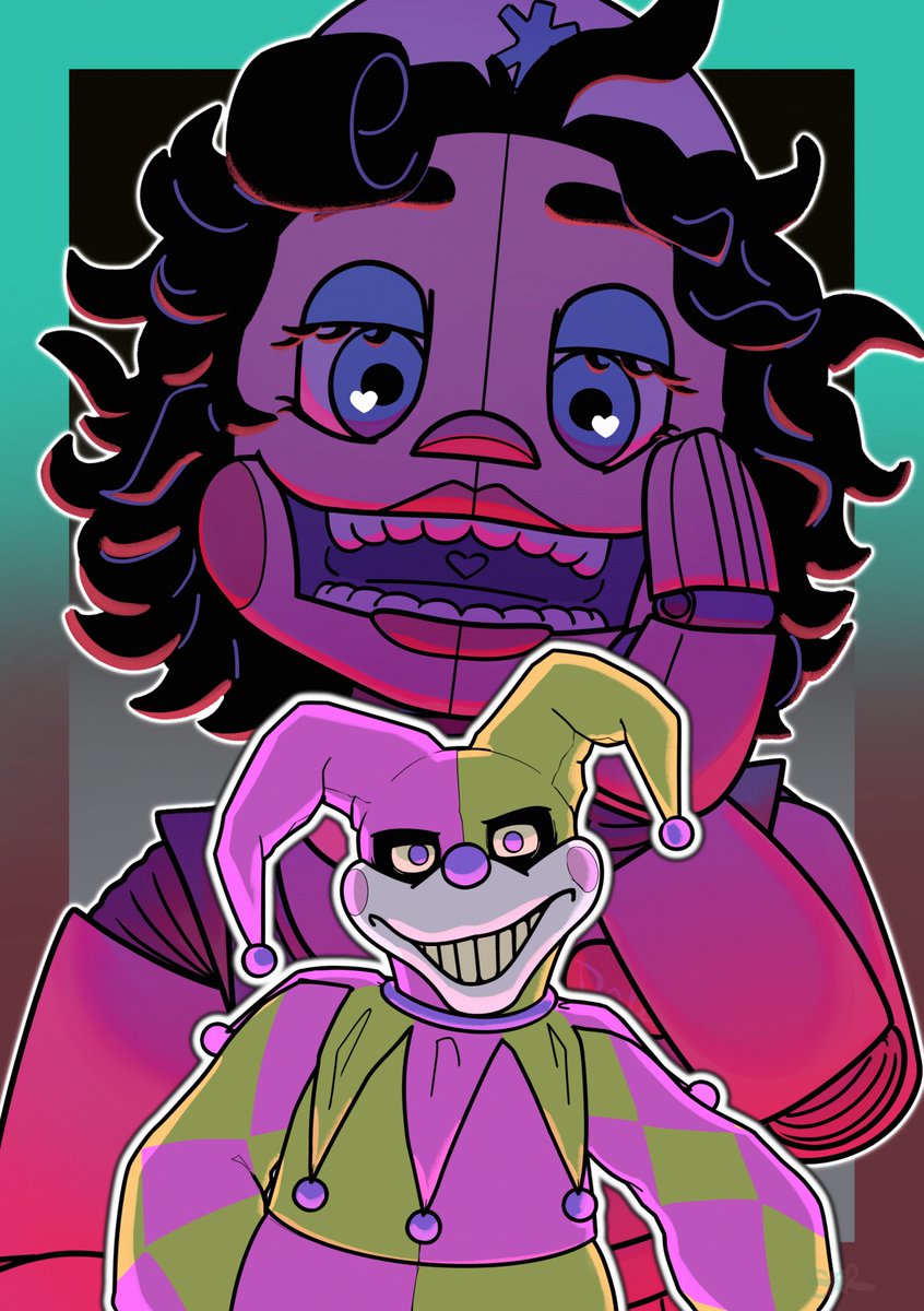vhs_star's tweet photo. 🩷🩵
#FNAF #FiveNightsAtFreddys #SOTM #Jest #Dollie https://t.co/KR7hjDdb5X