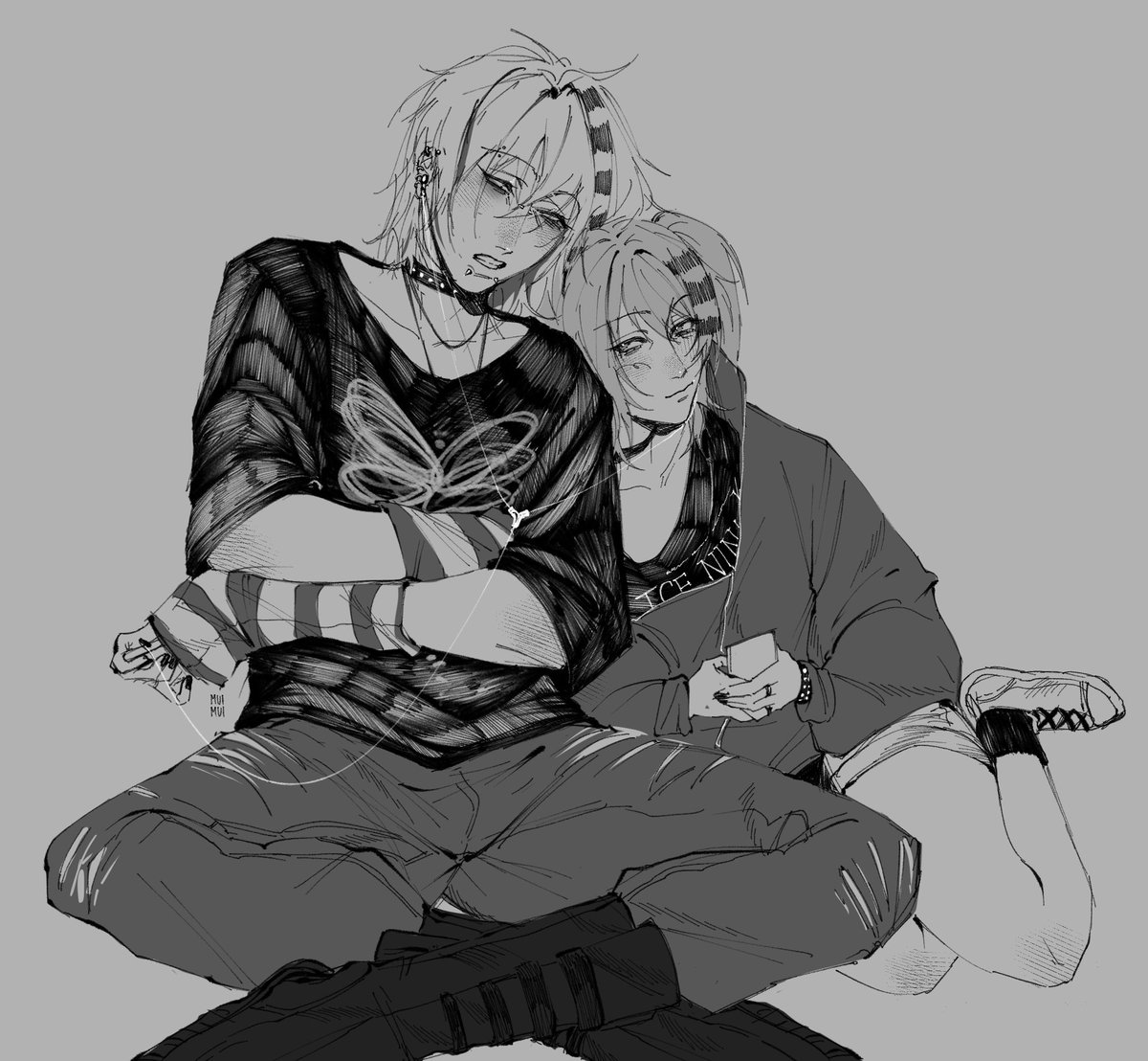 gimuoart's tweet image. [cmm] ink sketch from vgen! 🎶

#muiillust | #VGenComm