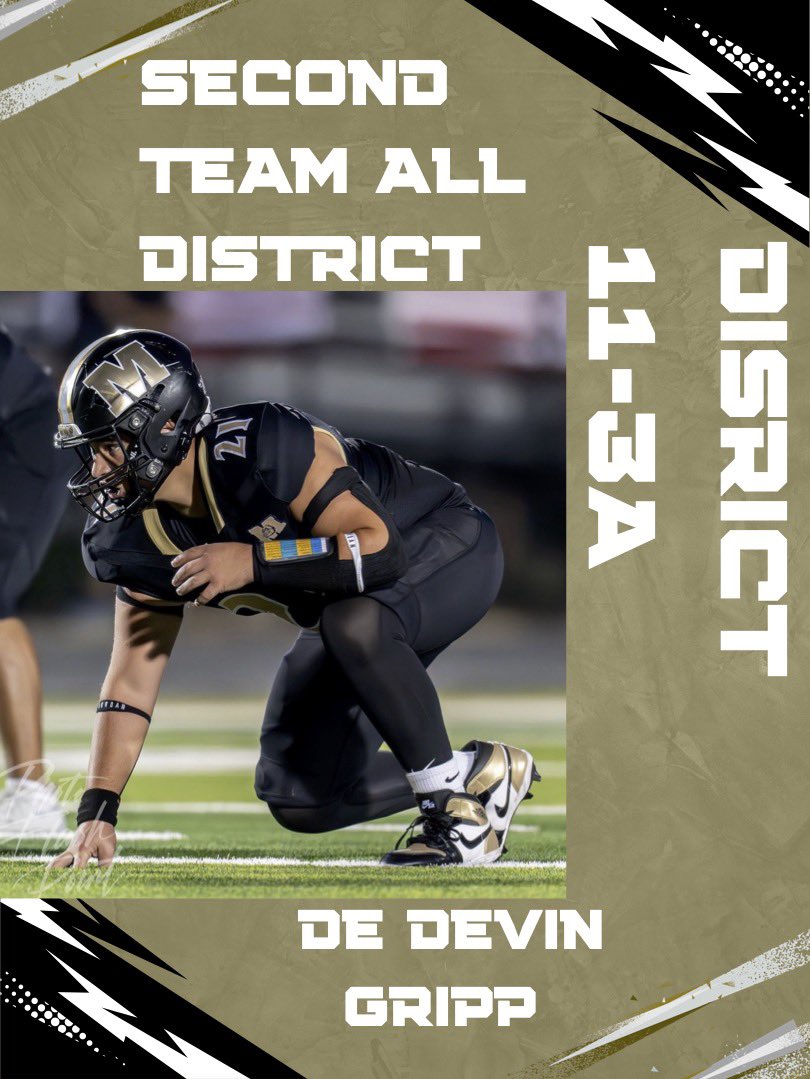 Devin Gripp…Great job on being named 2nd Team All-District Defensive End!

#MMP
#MakeMcGregorProud