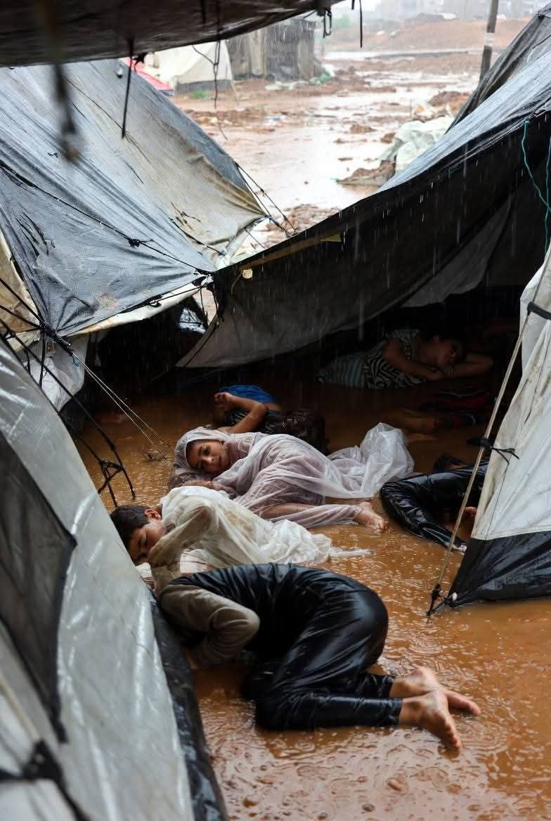 وضع الخيام في غزة مأساوي
اللهمَّ دفئاً وسلامًـا
على خيامِ #غــزّةَ وأهلِها
أغثهم يالله فقد خذلهم
     القريب والبعيد 
ولا حول ولا قوة لهم إلا بك يالله .