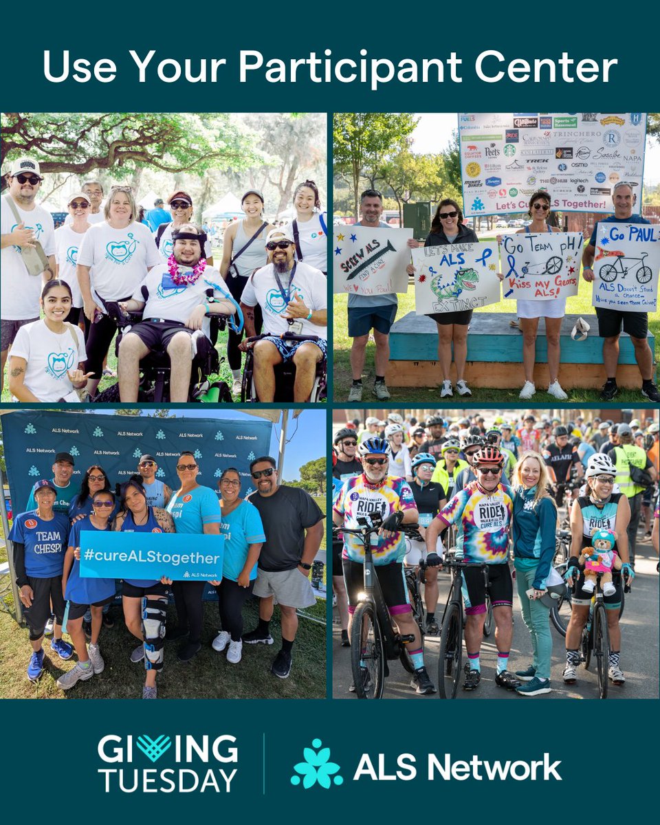 The ALS Network brings #ourALScommunity together in many ways throughout the year, including through our community outreach events!

If you were a participant in a community outreach event this year, #GivingTuesday is a great time to continue to raise funds via your event