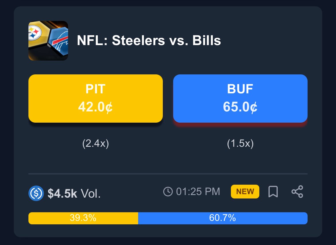 PredictBase's tweet image. 🔥 Trending now on @PredictBase

🏈 NFL:
• Seahawks vs. Vikings
• Steelers vs. Bills

🏀 NBA
• Hawks vs. 76ers
• Knicks vs. Raptors

Place your bets now at predictbase.app or via our @baseapp mini app!

If you haven’t checked out PredictBase recently, a lot has…