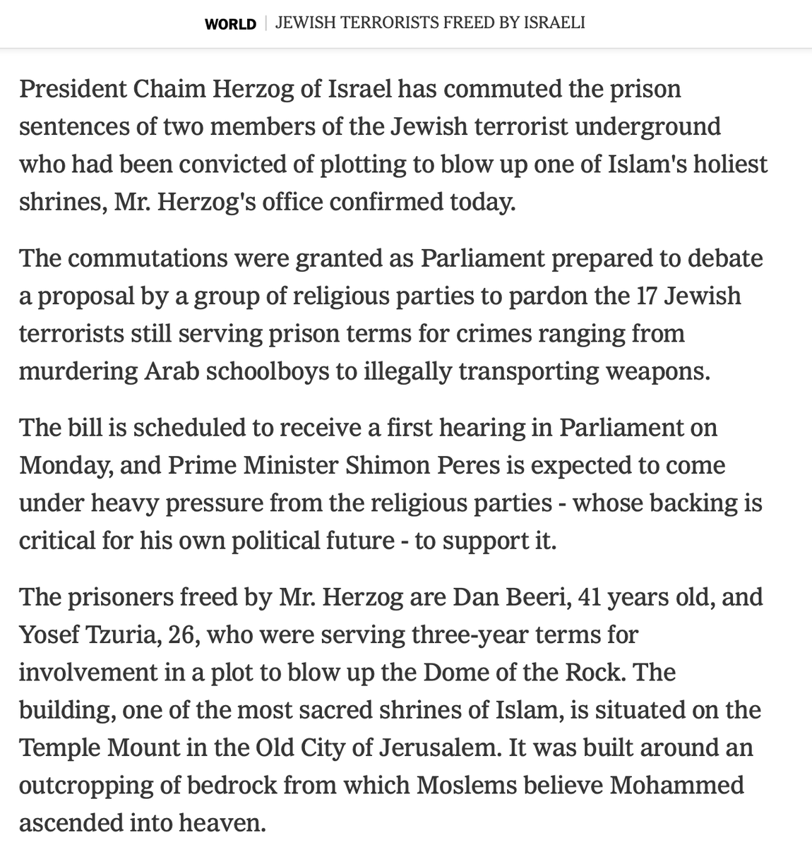 AliAbunimah's tweet image. As &quot;president&quot; of the Zionist colony, Chaim Herzog continued enabling and supporting violence against Palestinians. Dublin, whose freedom was won by blood, should not honor such a British-backed colonial criminal