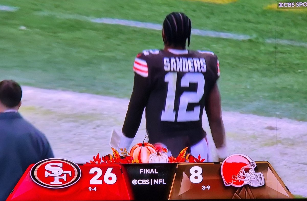 Derrota sin paliativos.
Horrible el ataque y los STs, sin chispa ni concentración, incluso con la defensa superada por la gran preparación del partido de <a href="/49ers_Spain/">𝟰𝟵𝗲𝗿𝘀 España</a>.
Garret consiguió otro sack y Sanders... NADA. 
FINAL #SFvsCLE 26-8

Good night #DawgPound