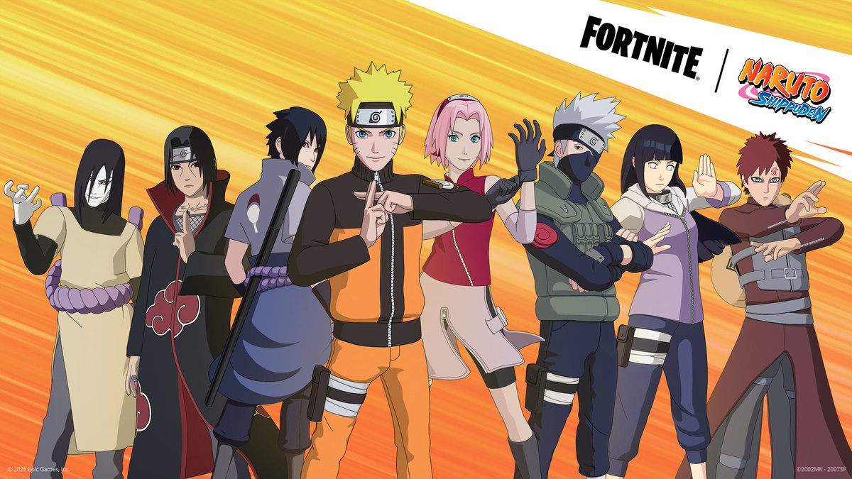 FortniteFR's tweet image. Naruto, l’équipe 7 et les anciens amis de retour dans la boutique ce soir !