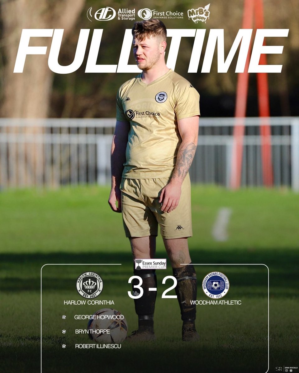 One Step Closer 🏆

Todays 3-2 Win Against Woodham Athletic Mean We Have Booked Our Place In The Essex Sunday Premier Cup Quarter Finals #uptherinth
