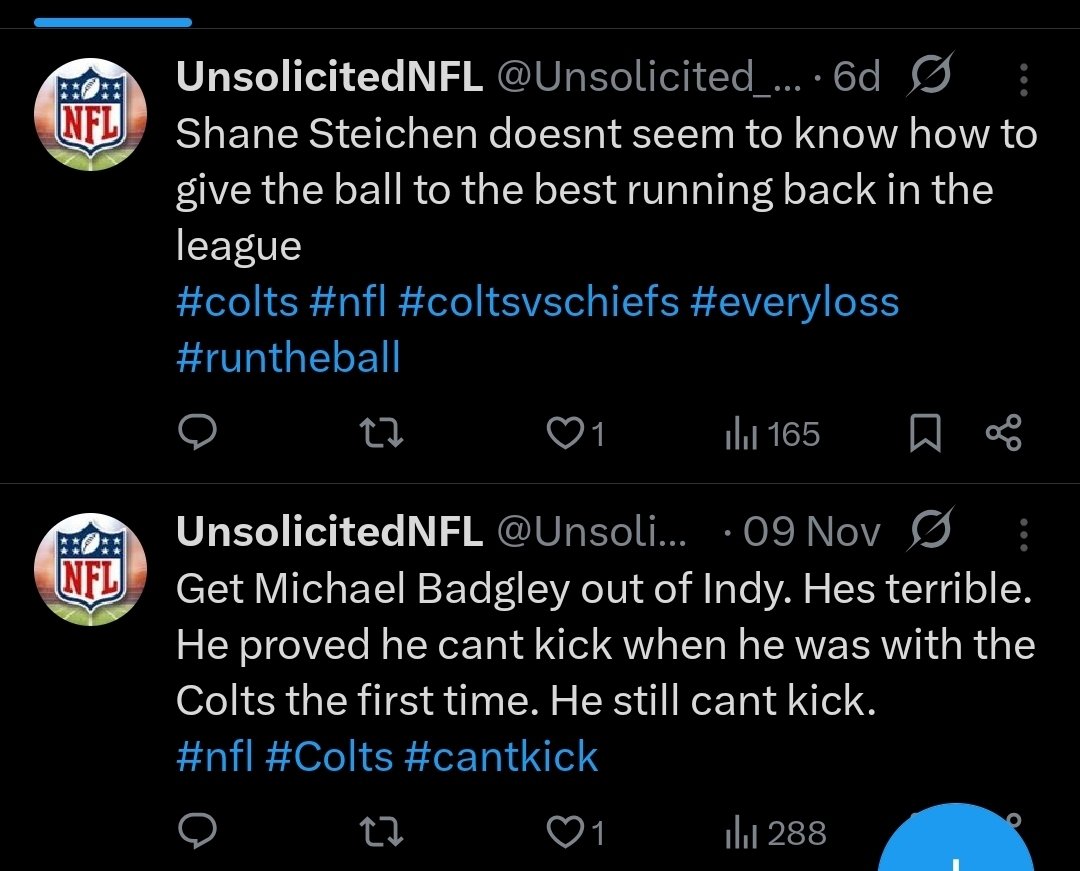 Unsolicited_NFL's tweet photo. I'll leave both of these statements right here 
#colts #rigged #refs #nfl #badcoach #NFLSunday #NFLTwitter #NFL_LoL https://t.co/RJH7sUEFT1