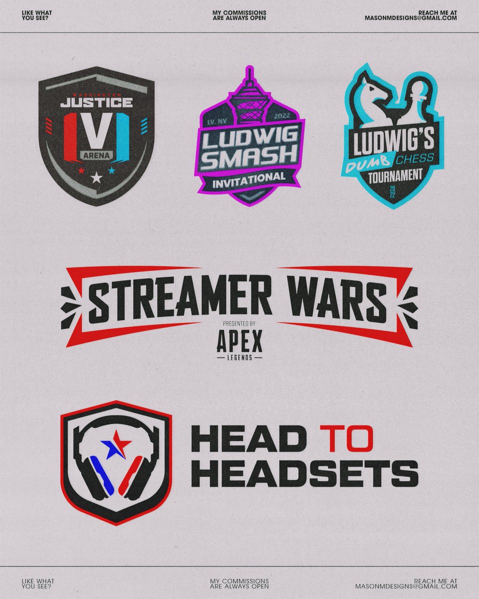 Some event logos / badges I created a few years ago
