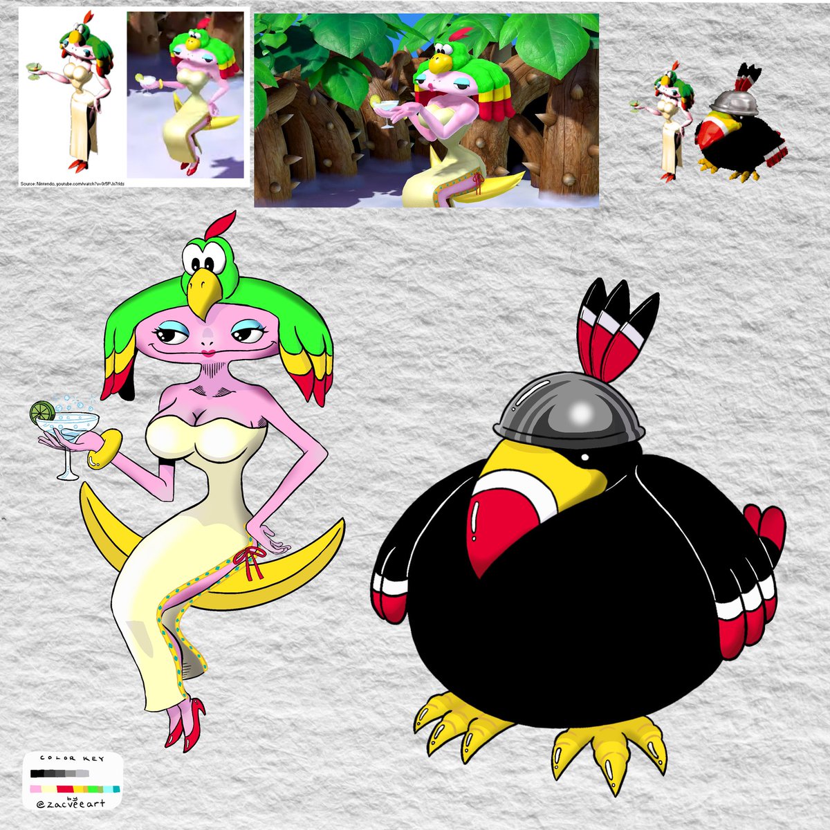 zacveeart's tweet photo. Velentina and her assistant, Dodo. ☁️ #supermariorpg https://t.co/GZAMb9cZPF