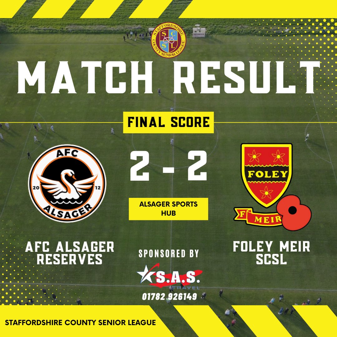 foley_fc's tweet image. MATCH RESULT| AFC Alsager Reserves 2–2 Foley Meir SCSL

Foley were moments away from a well-earned three points after a strong, organised performance, but Alsager snatched an equaliser with a last-kick wonder strike, a real sucker punch that denied the lads the win. Despite the…
