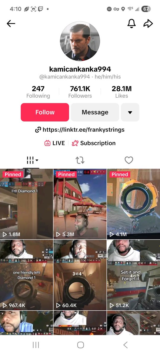 Tiktok has been hacked. New one os @frankystrings3.3
