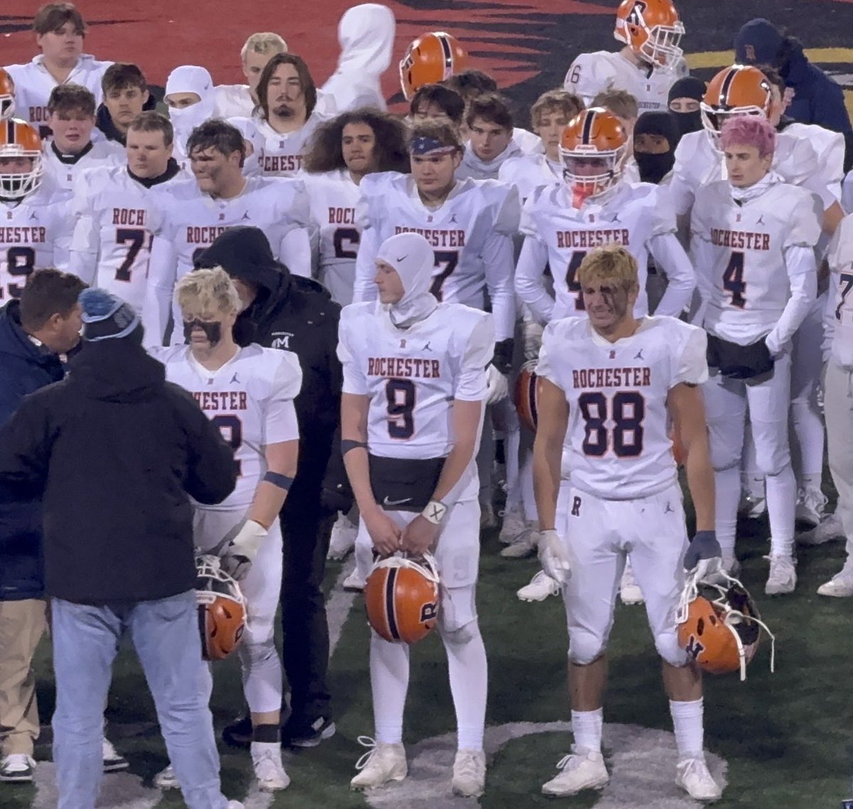 ConnorBroughtn_'s tweet photo. To my coaches, I appreciate all the time you spent molding  me into a better player and man. To my Seniors I am proud of what we have done together. To my underclassmen thank you for having our backs and giving your best. Thank you to the whole community who has supported us all https://t.co/2xHuc5E7nh