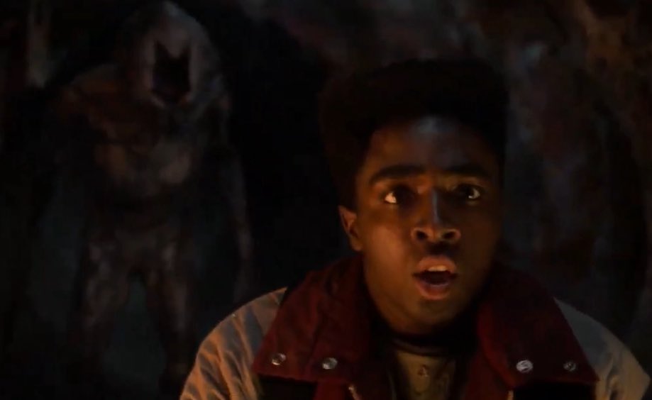 sinclairmain's tweet image. The last thing the kids are gonna tell Max they saw was Lucas get slashed by a demogorgon