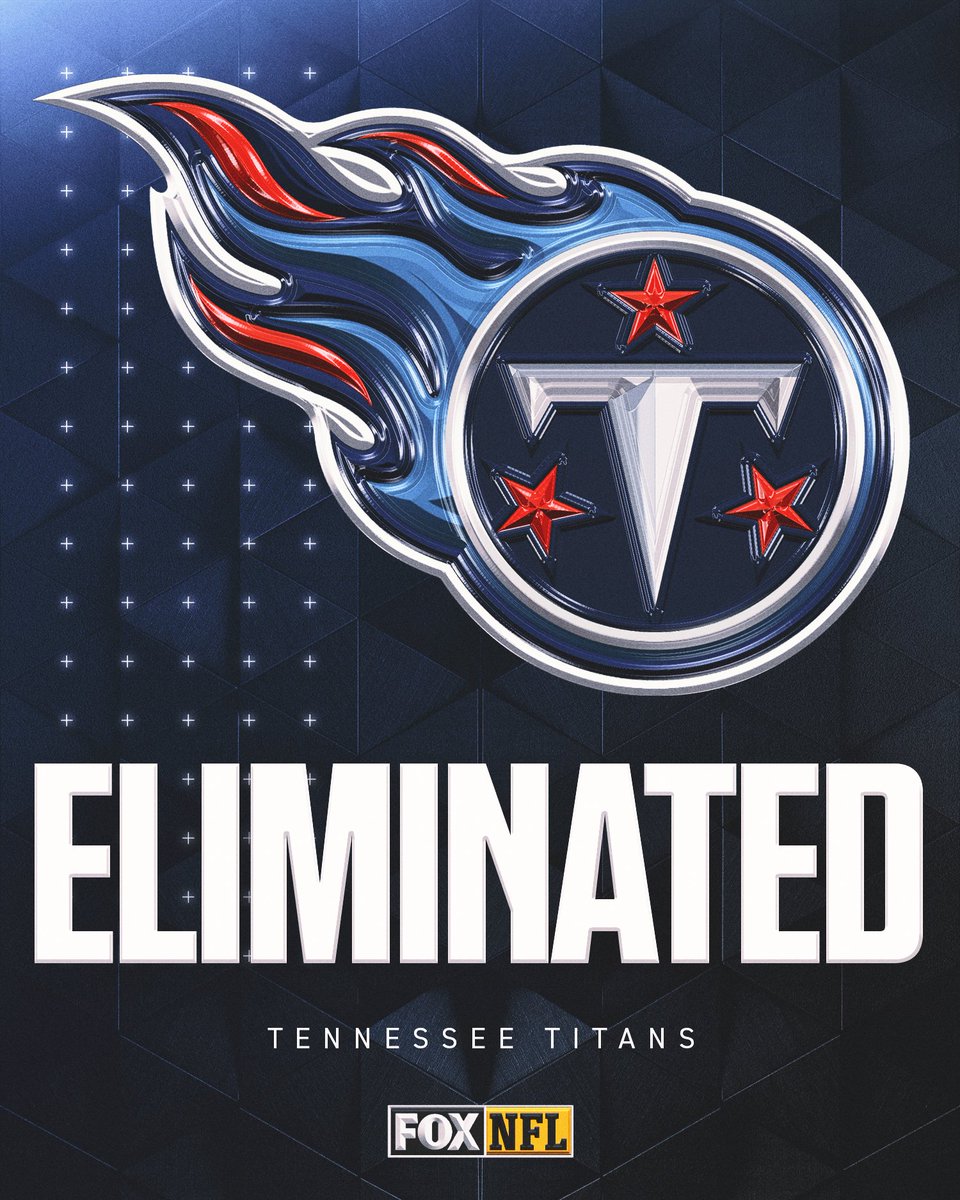 With their loss to the Jags today, the Titans, the team that had last year's No. 1 overall pick in the draft, has been eliminated from playoff contention. 