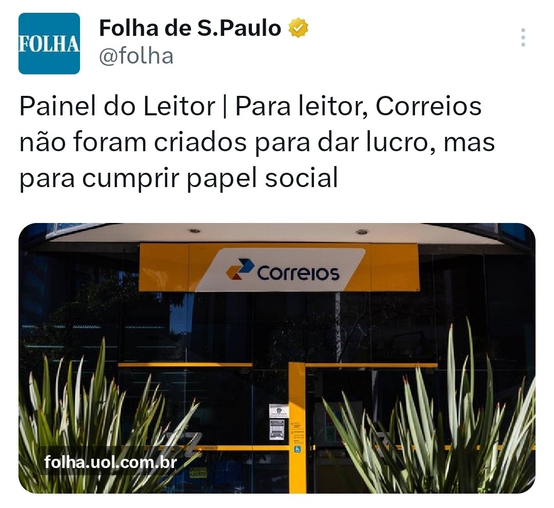 PedroRonchi2's tweet image. Leitor dando aula para a Folha do papel das empresas públicas.