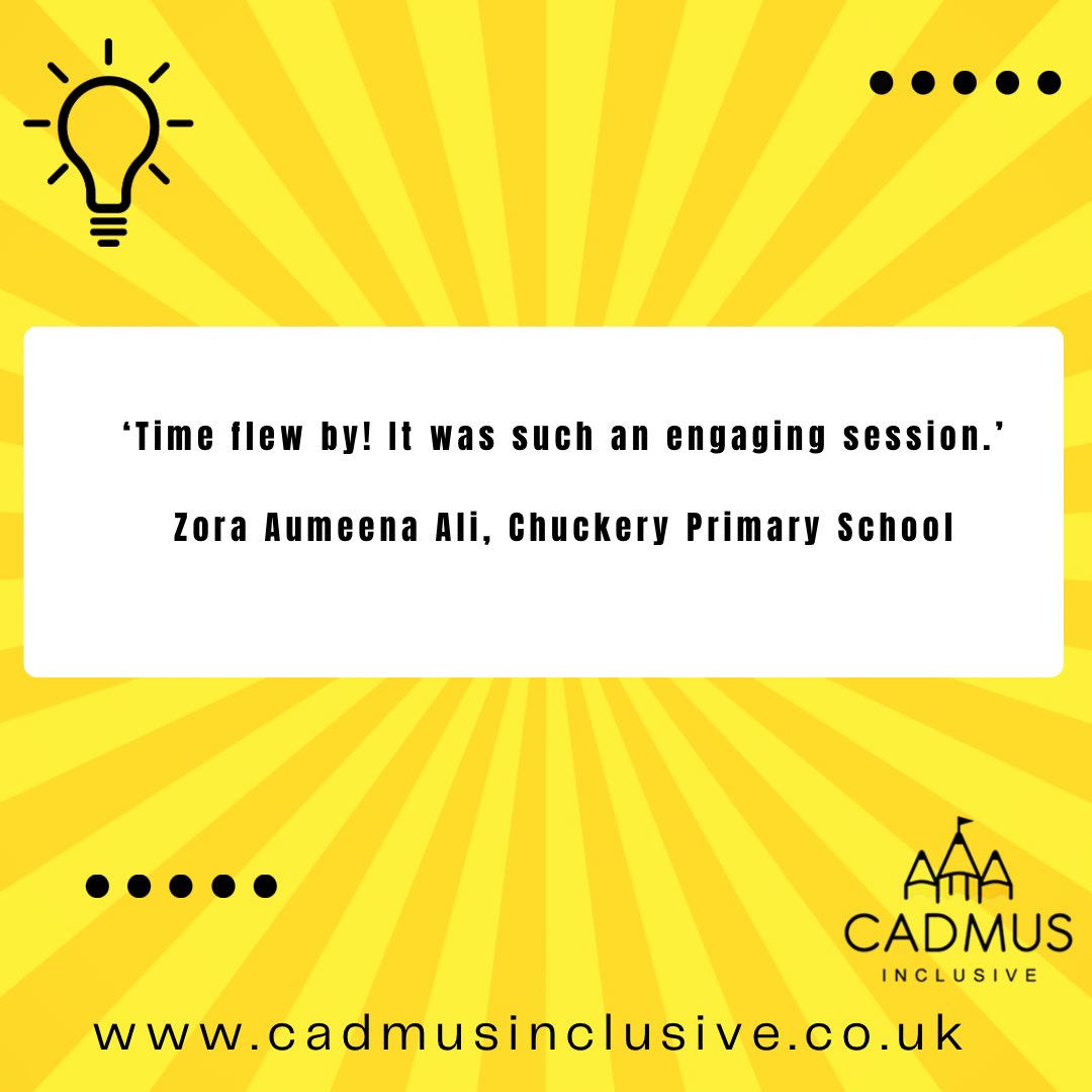 cadmusinclusive's tweet photo. We loved working with a great group of Early Career Teachers to explore quality first adaptive e and inclusive teaching for SEN learners. 💡 

#SEND  #sendsupport #inclusion https://t.co/794exxRWUB