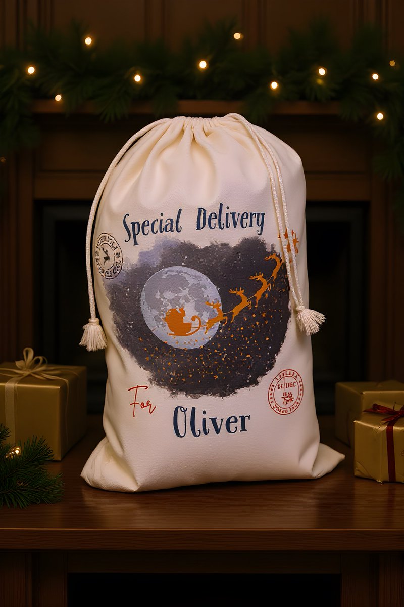 PRGraphicsJY's tweet image. Bespoke Santa sacks, designed and printed in #JerseyCI. Your child’s name, delivered to Jersey &amp;amp; UK for just £15.
Email hello@par.je