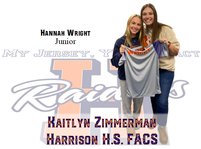 rushmccolley25's tweet photo. Hannah Wright selected her FACS teacher at Harrison, Kaitlyn Zimmerman, to honor at Wednesday night's basketball game. https://t.co/9ycaOjXFSE