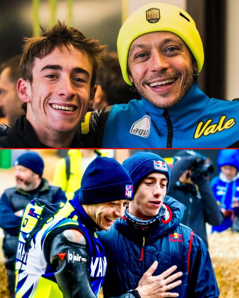 crash_motogp's tweet image. Another visit to Valentino Rossi's ranch for Pedro Acosta 🦈🤝