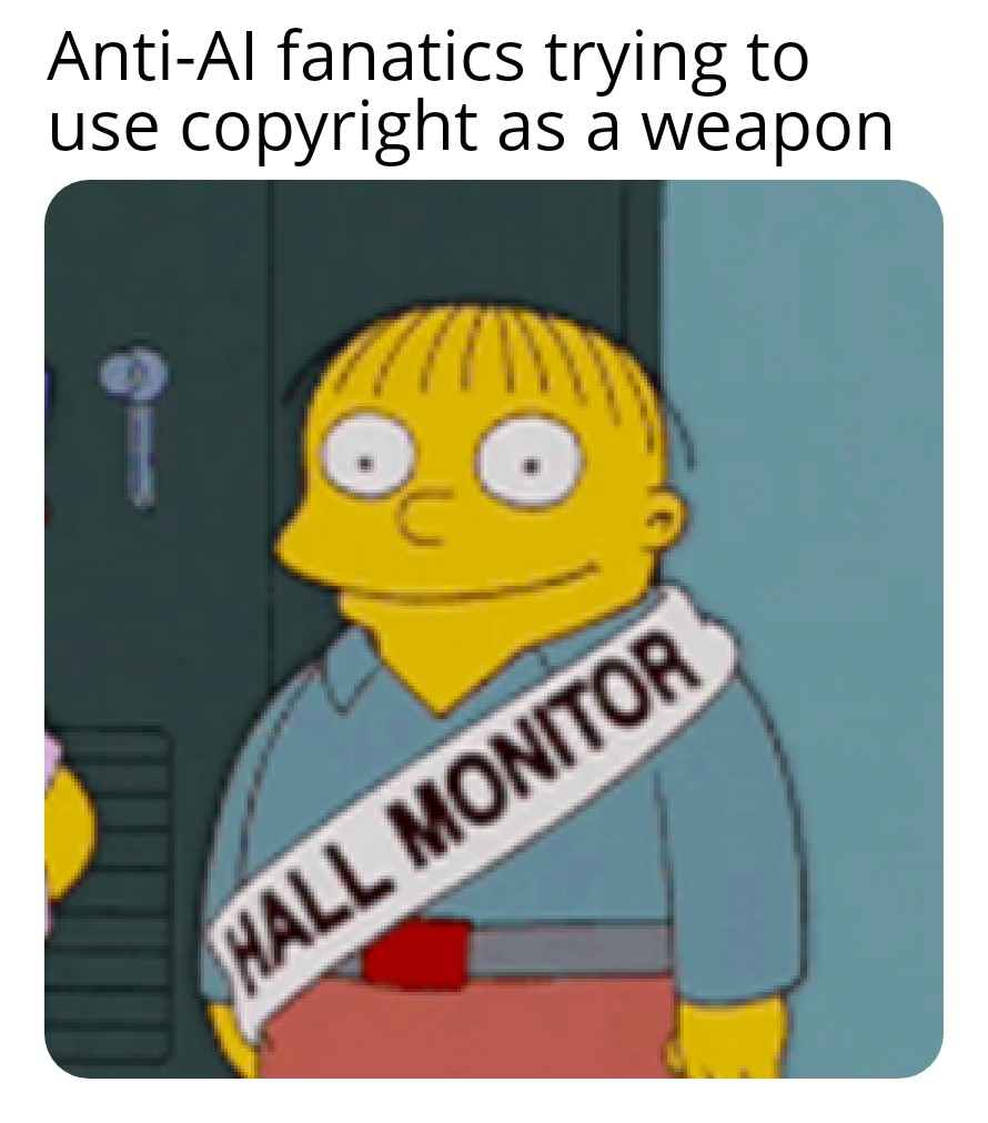 greertechinvent's tweet image. I feel like agreeing with Nintendo copyright is enough definitive proof to prove that the anti-AI fanatics are just a bunch of lame dorks