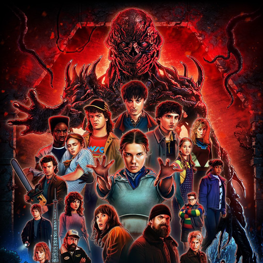 FilmUpdates's tweet image. ‘STRANGER THINGS’ scores on Rotten Tomatoes:

Season 1 - 97%
Season 2 - 94%
Season 3 - 89%
Season 4 - 89%
Season 5 - 91%