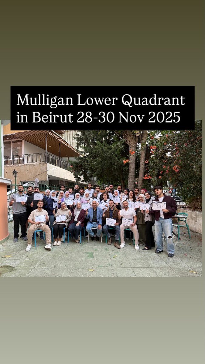 لقد نظمت جامعة إيغلوبل ورشة عمل لمفهوم موليجان للأطراف السفلى وعمود الفقري، وذلك في الفترة من 28 نوفمبر إلى 30 نوفمبر، وقد شهدت الورشة حضوراً مميزاً من مختلف المناطق في لبنان، حيث تفاعل المشاركون بشكل رائع على مدار الأيام الثلاثة، وأشادوا بالتنظيم وبمحتوى الدورة.