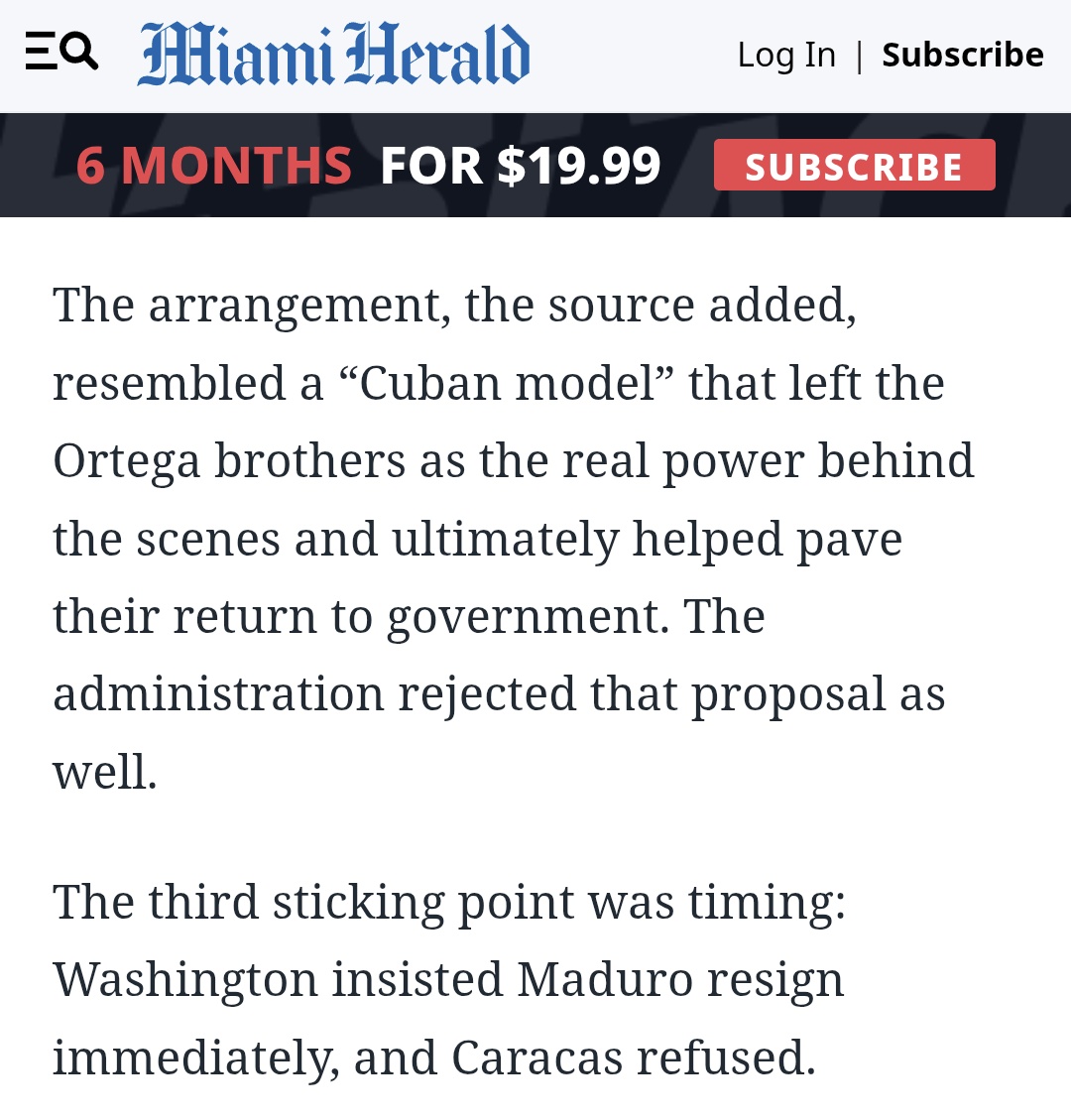 EmmaRincon's tweet image. 🚨 ÚLTIMA HORA 

Miami Herald reporta que Maduro pidió a Trump en la llamada amnistía internacional para todos sus crímenes, le fue negado.

También pidió mantener el control de las fuerzas armadas a cambio de hacer &quot;unas elecciones libres&quot;. 

Washington negó, le dijo que tenía…