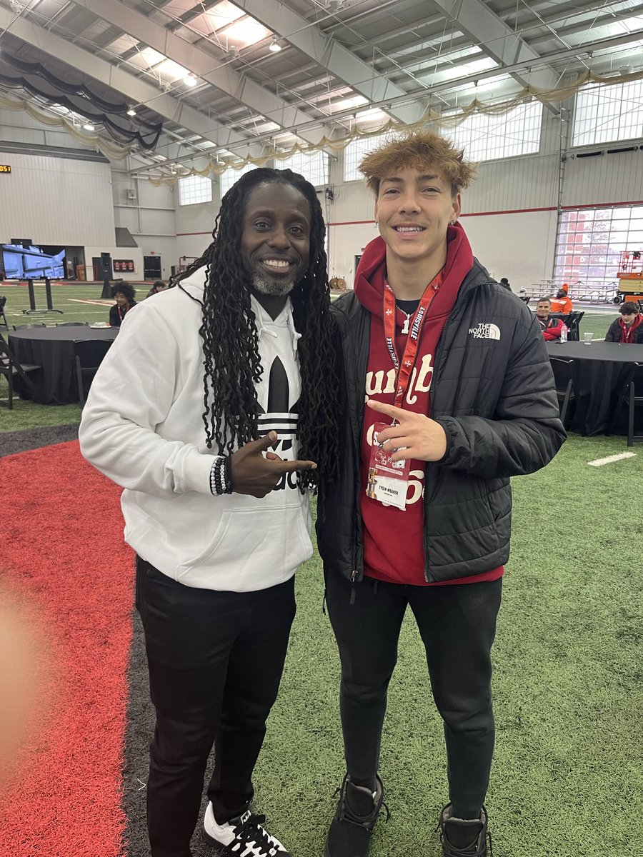 Tysin_Weaver10's tweet image. Had a great time at Louisville today. Thank you  for the great game day visit @LouisvilleFB @deionbranch84 
@JeffBrohm @pete_nochta13 @CoachEvanDreyer