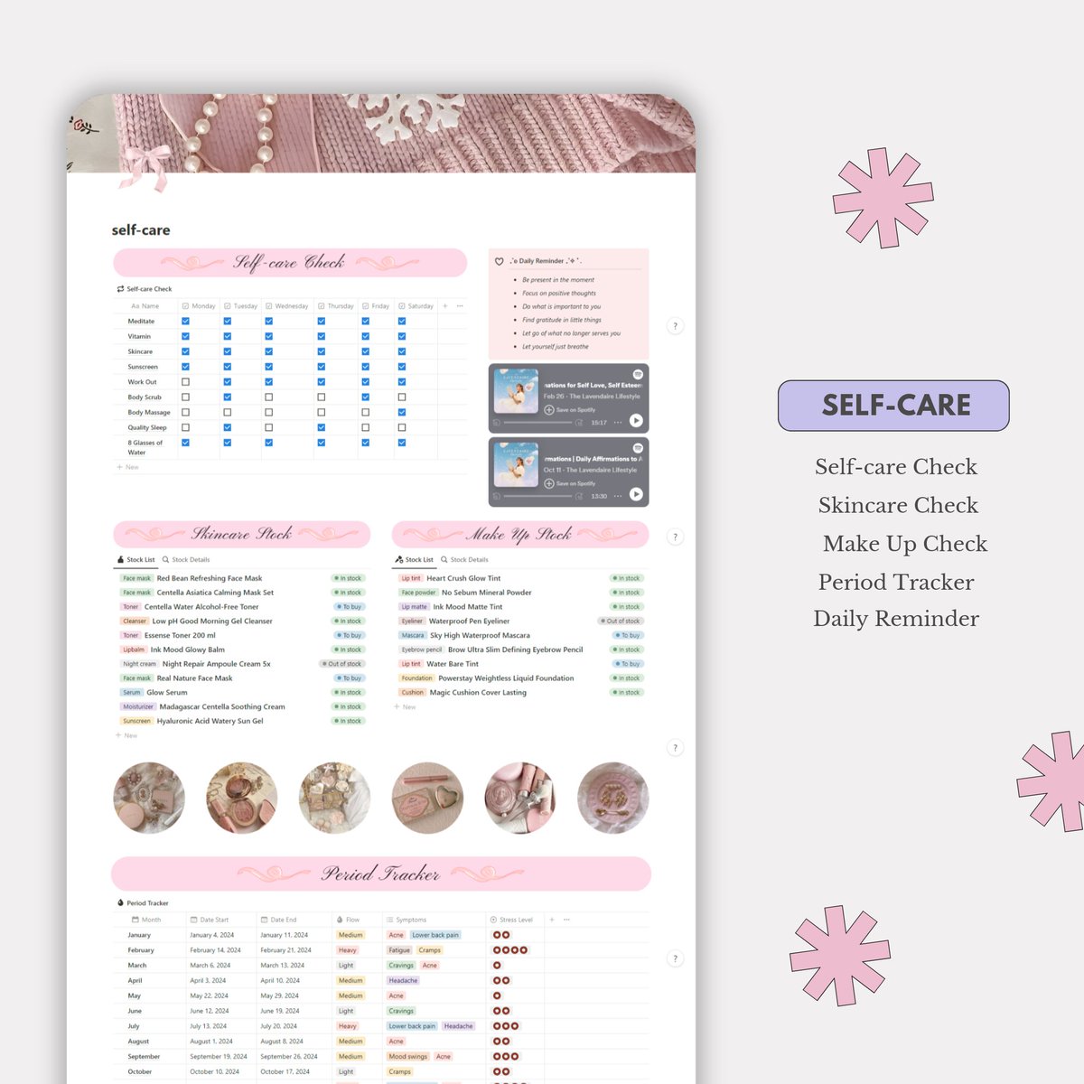 bitsofshanshine's tweet image. Make Coquette All-in-one Notion Template truly yours with customizable elements that reflect your style &amp;amp; preferences.

Coquette aesthetic mixed with touch of soft pink color and lacey elements make your life planner suit your individual needs &amp;amp; aesthetic taste!