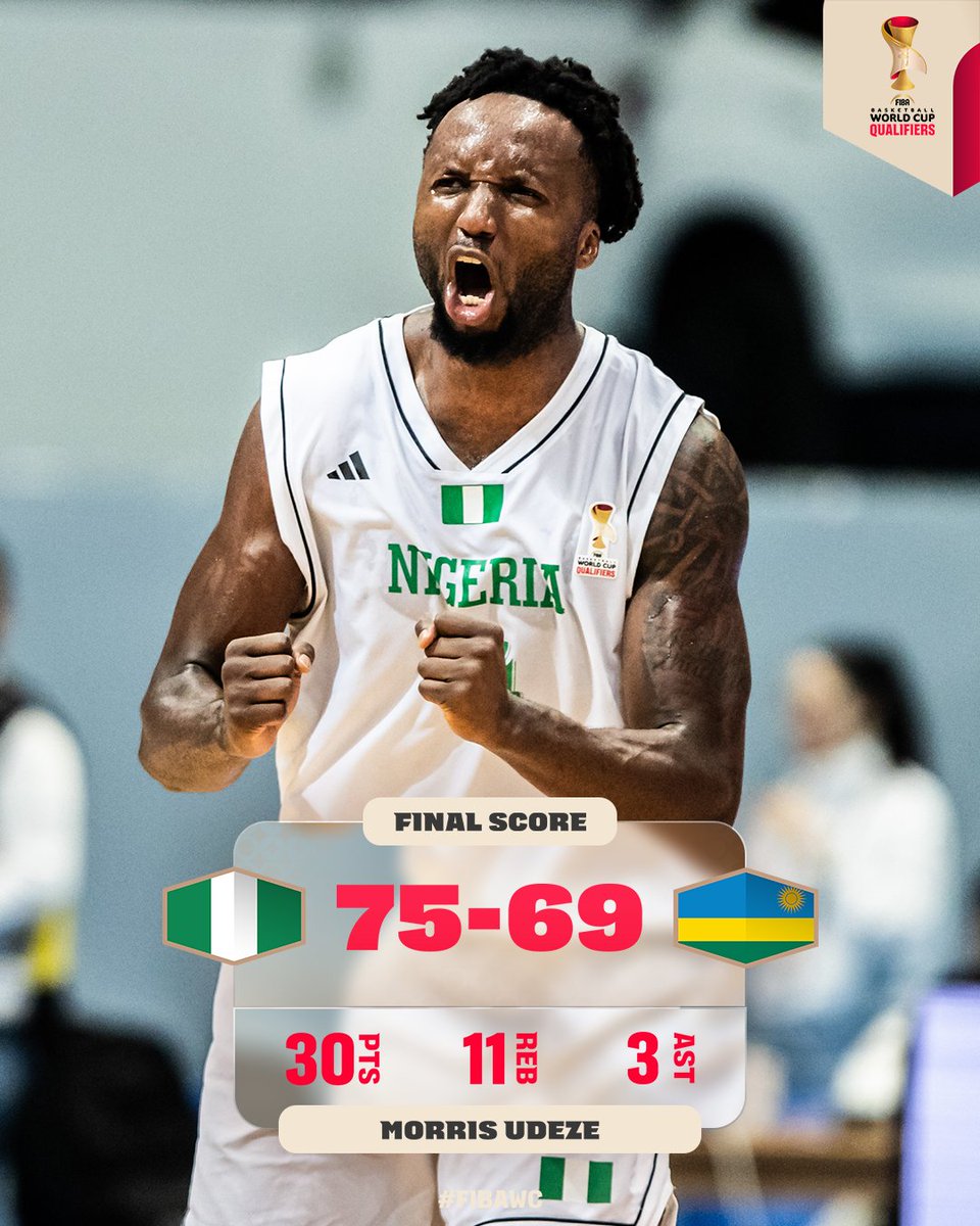 😱 Crazy ending in OT as 🇳🇬 DTigers #StepItUp their game to snatch their first window1 win over Rwanda! 🔥🐅

#FIBAWC