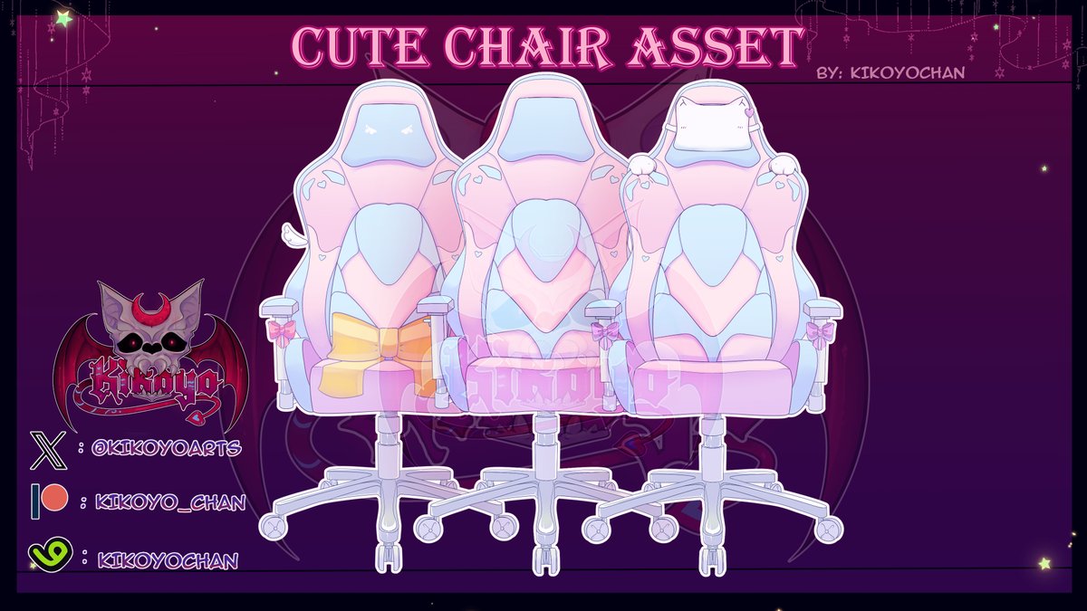 Kikoyoarts's tweet image. Cute Vtuber chair Asset 🌸
#Vtuber #Assets #VTuberAssets 

By now on a Vgen : vgen.co/Kikoyochan/pro…