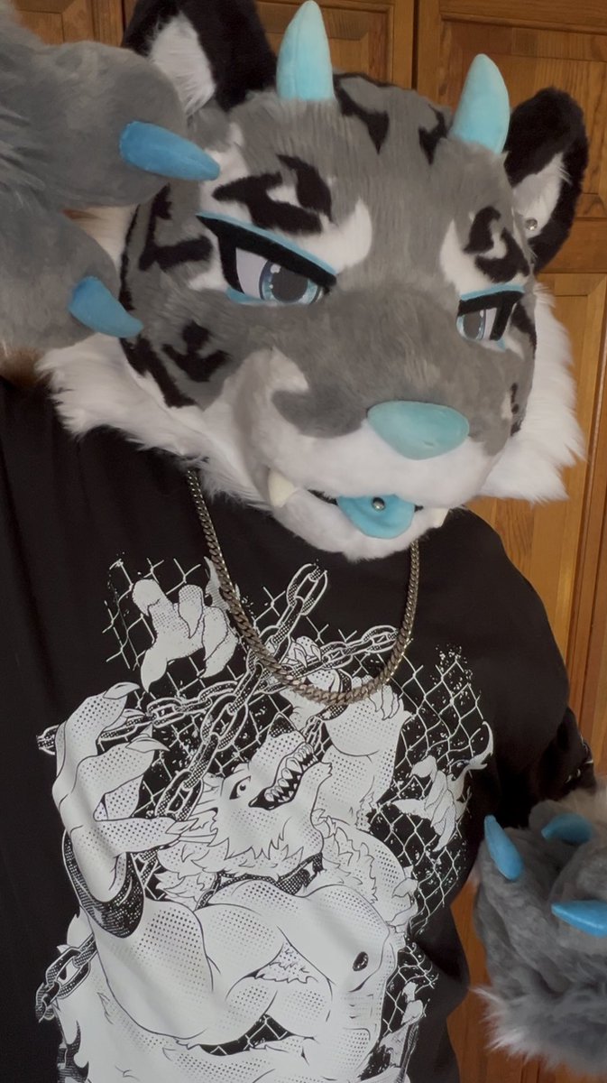 Designed a new shirt! Will be available at MFF Booth L- 18 and Online if not sold out ! Yes the wolfs nipple is pierced..