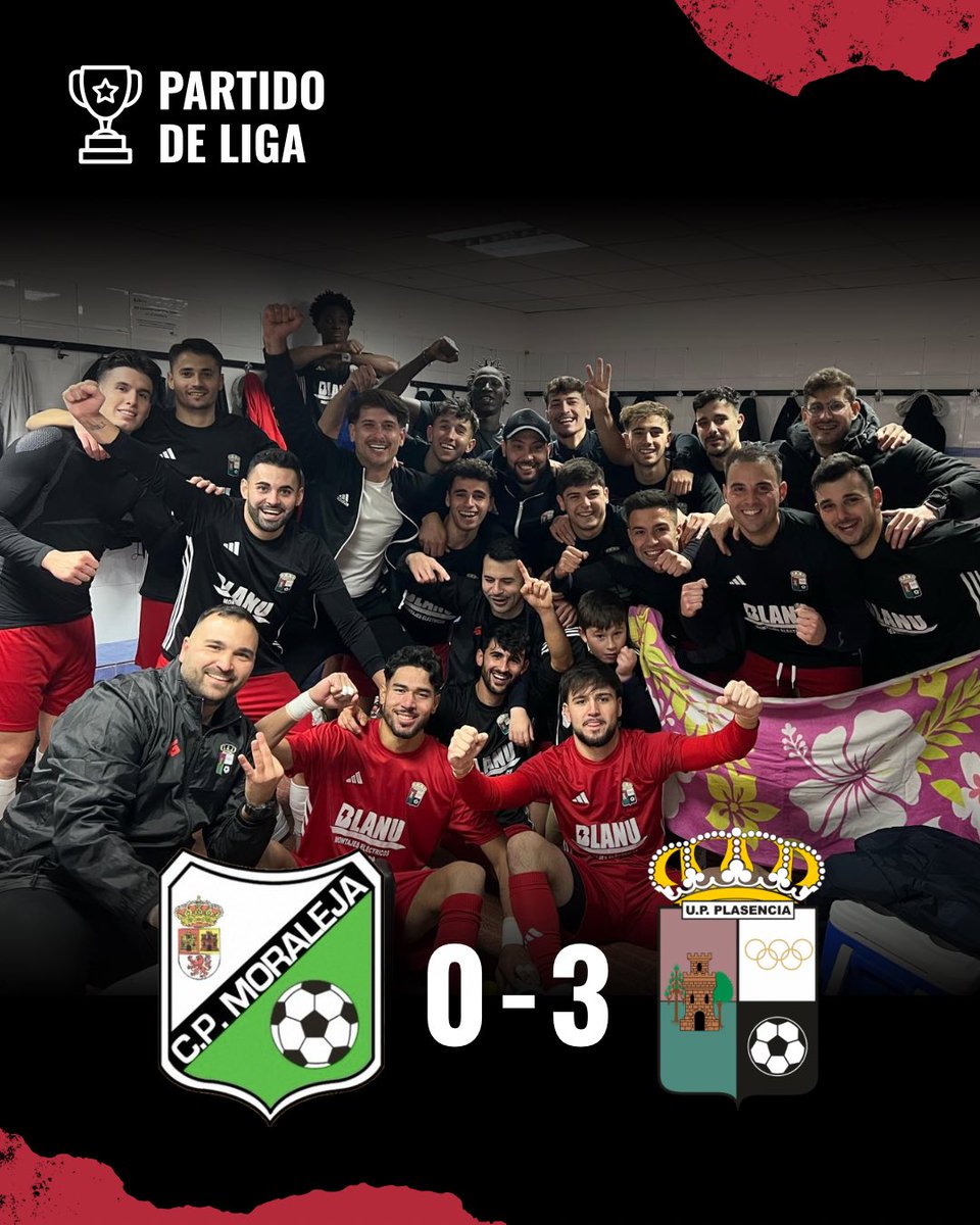 ¡𝐔𝐧𝐚 𝐧𝐮𝐞𝐯𝐚 𝐯𝐢𝐜𝐭𝐨𝐫𝐢𝐚!💪🏼

✅3 puntos más para casa, con un sólido 0-3 en el partido de hoy.
Un gran trabajo del equipo, que sigue demostrando carácter, esfuerzo y compromiso en cada jugada.⚽️

Gracias al C.P. Moraleja por el encuentro y el buen partido 🫱🏼‍🫲🏽