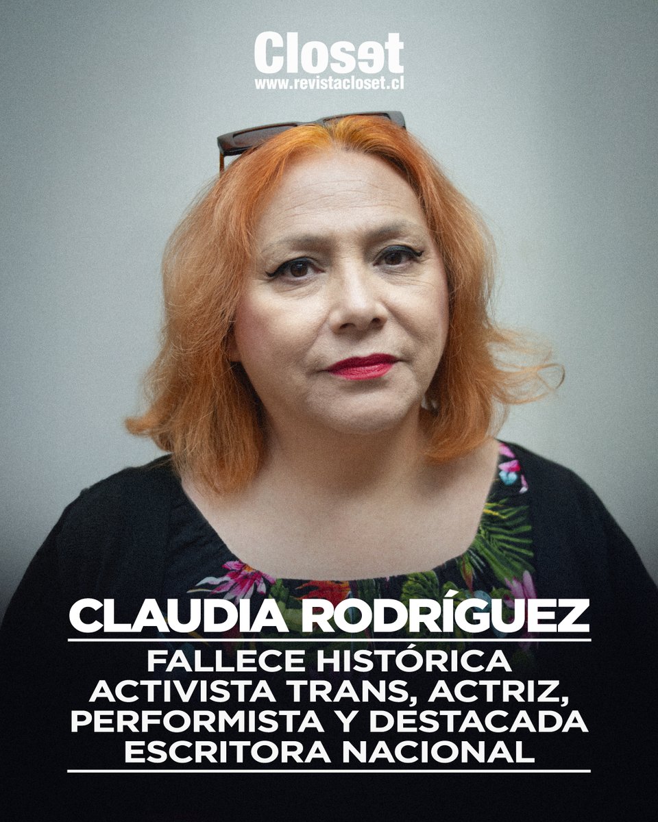 Fallece Claudia Rodríguez, activista trans, performista, actriz y escritora travesti histórica de nuestra comunidad 👉 instagram.com/p/DRsVNwoEdjL/