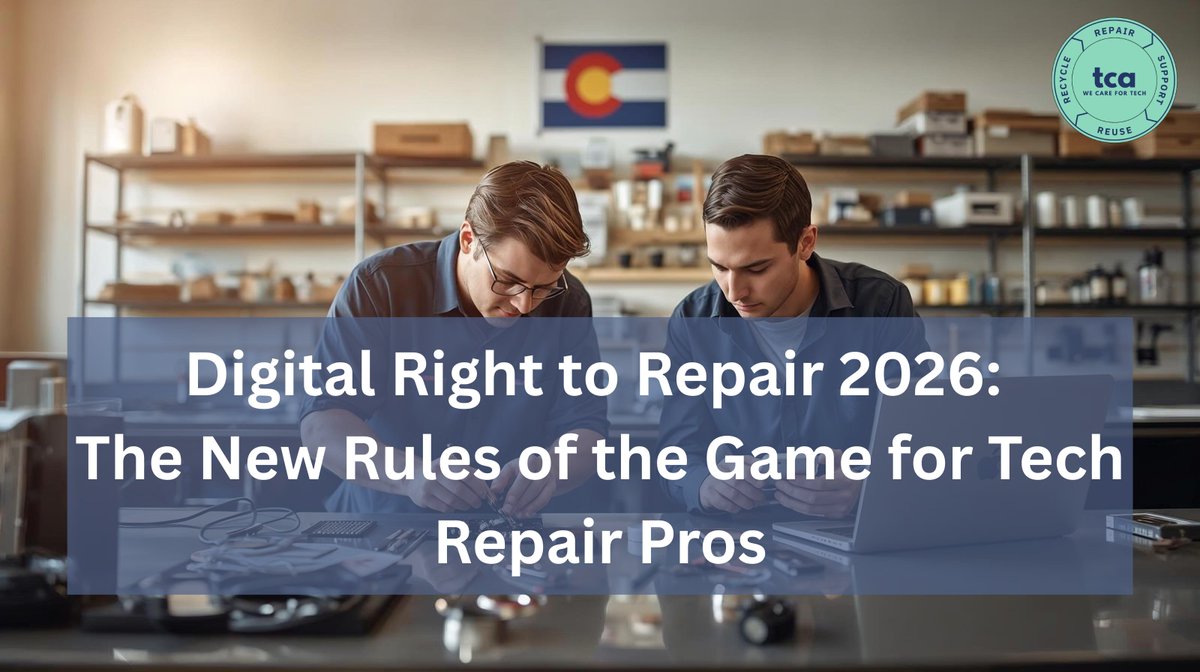 TechCareOrg1's tweet image. 🚨 Legislative sessions start in JANUARY.

Colorado banned parts pairing. 14+ states have pending #RightToRepair bills. Tech repair pros: NOW is the time to contact your state reps.

We made it easy—email templates included 👇
wp.me/pcZ0sS-2VV

#TechRepair #UnitedWeRepair