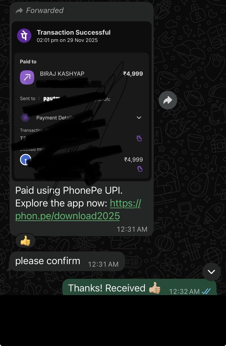 Biraj0801's tweet photo. Received my second payout for a freelance project. Thanks @kirat_tw for the web dev Cohort!🥂
#freelance #websites #webdev #buildinginpublic https://t.co/D6vmTdQwl1