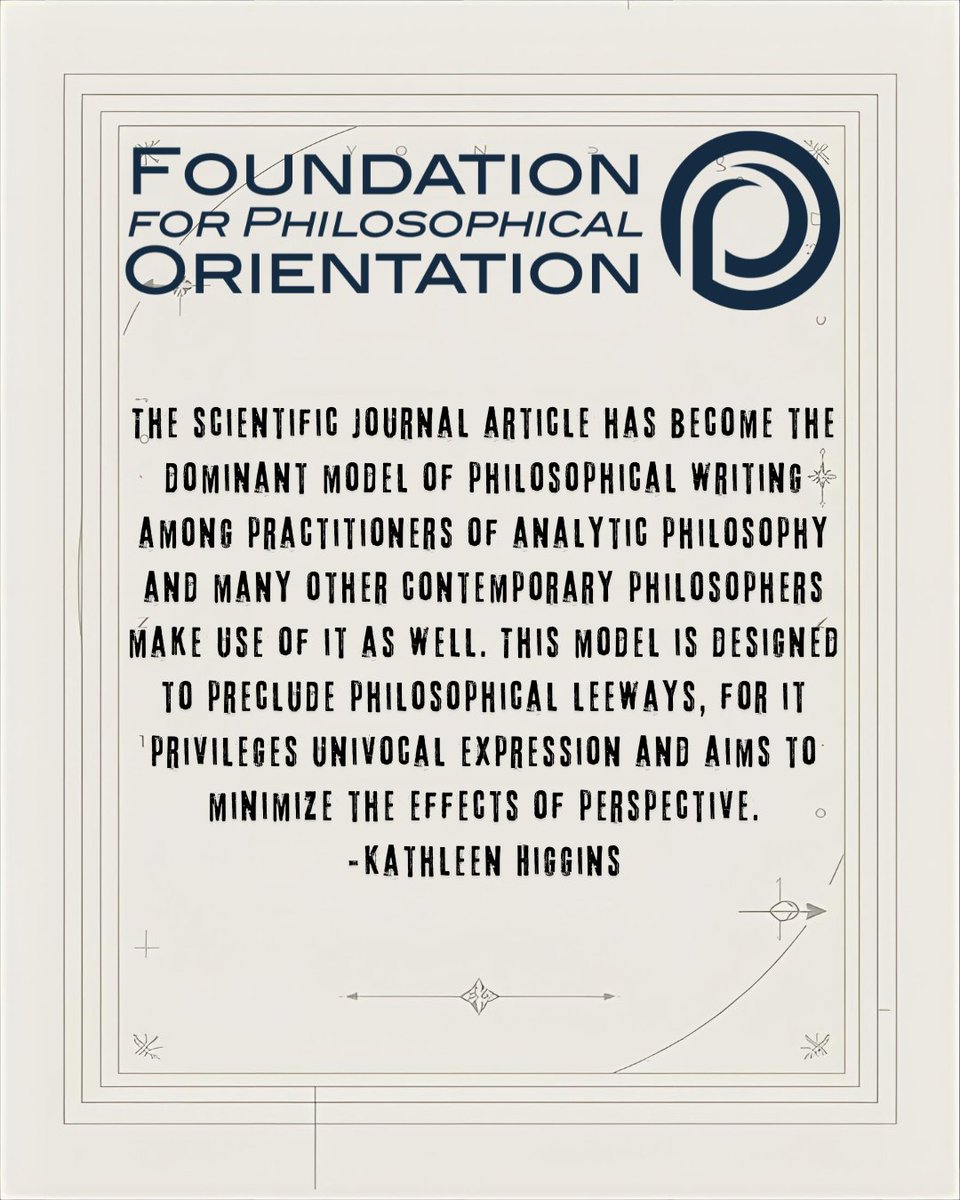 Foundation for Philosophical Orientation tweet media