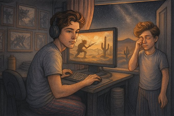 jartanmedia's tweet image. Their bond is built on shared adventures, both virtual and real, and in this moment, Bobby’s companionship is enough to ease Skyler’s restlessness. Two friends navigating worlds of imagination and possibility.

Digital #TheGameAwards #gaming #StreamForHumanity