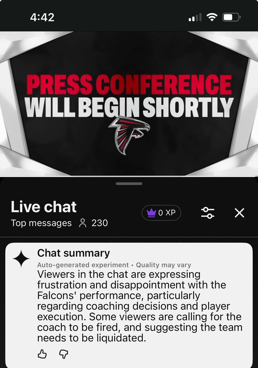 The Chat Summary is always a useful tool.