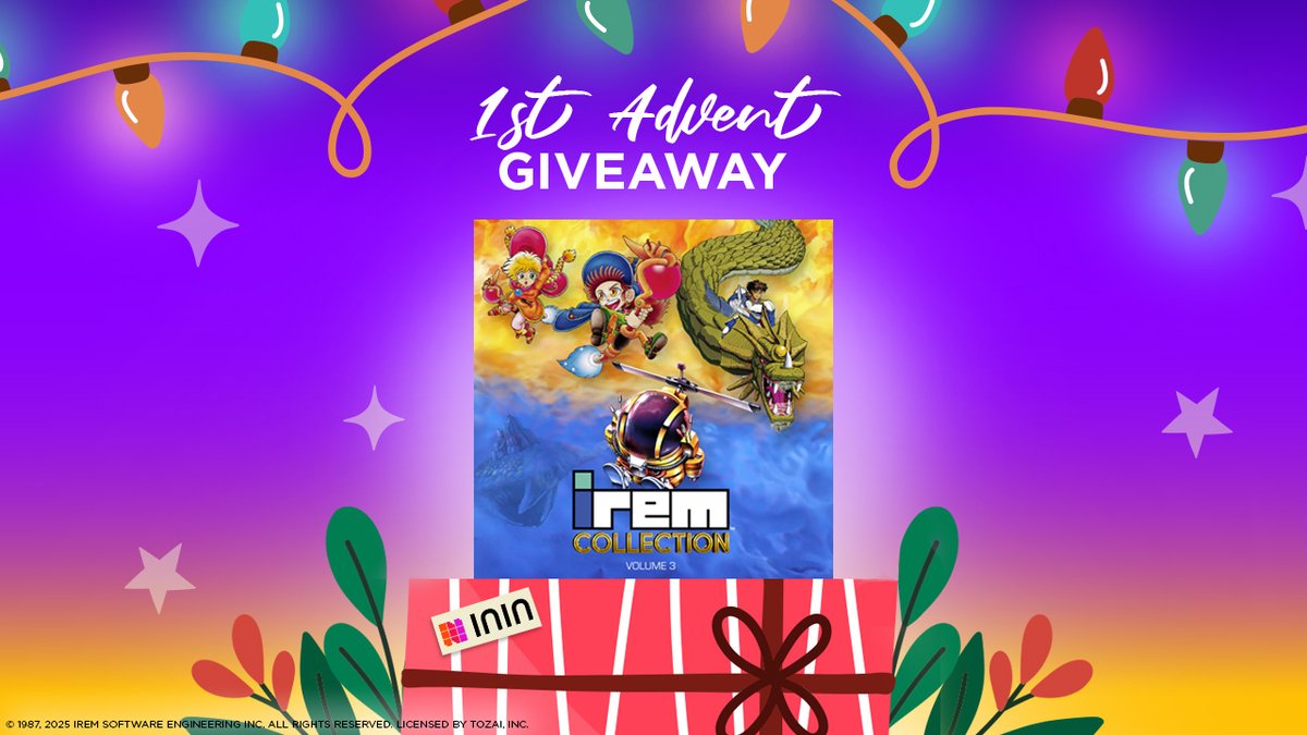 🎄 1st Advent Giveaway! 🎄

How to enter:
 ➡️ Follow us
 ➡️ Like &amp; repost this post

Prize:
💎 1 winner gets a free key of Irem Collection Vol.3 
📩 Winner will be contacted via DM (not announced publicly). Make sure your DMs are open!

⏱ Ends Dec 3, 11:59 PM CET

#Shump