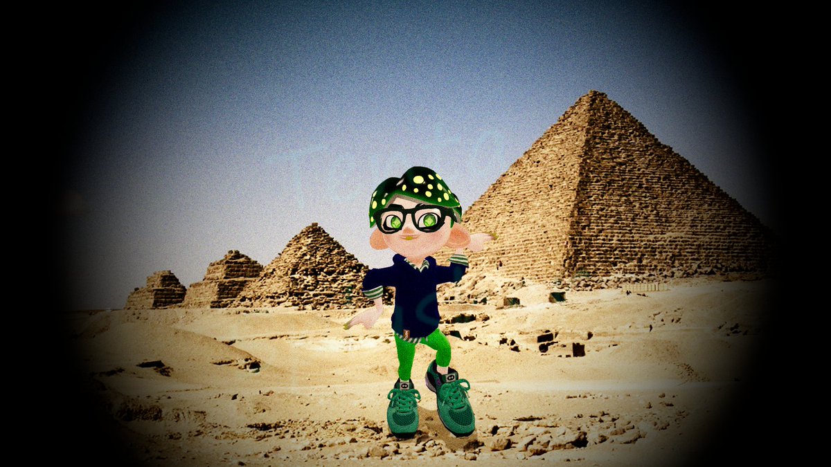 Tentasplasher's tweet image. This is a request for @ZillaIke2. For my Main oc to do the  Egyptian Pose. My main oc is my inkosona Tenta Splasher so yeah me. One is the picture and the another one is that it looks like it's in a camera shot #sfm #sourceflimmaker #splatoon