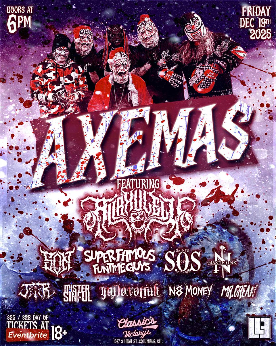 Coming up quick, get those tickets today! 
eventbrite.com/e/axemas-ticke…