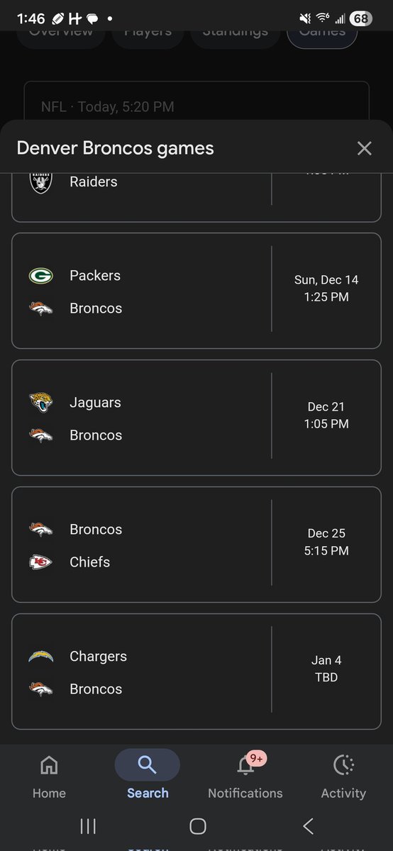 Denver's last 4 games. I'm just saying